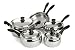 Kitchen & Housewares : Lynns Stainless Steel 10 Piece Cookware Set