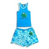 Stupid Factory - Girls Short Sets, Great For Camp, Pajamas, Turquoise