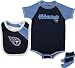 Tennessee Titans Infant Creeper, Bib, And Bootie Set