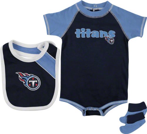 Tennessee Titans Infant Creeper, Bib, and Bootie Set