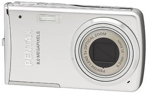 Pentax Optio M50 8MP Digital Camera with 5x Optical Zoom (Silver)