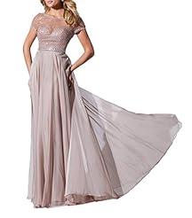 Chiffon Beaded Two-Toned  Dress