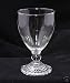 Anchor Hocking Crystal Bubble Footed Stem 10 Ounce Water Goblet Depression Glassware