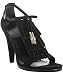 Gucci black suede fringe t-strap sandals