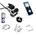 Sporting Goods : DreamBargains Premium Nano 4th Generation 8GB 16GB Accessory Bundle Kit - Protective Silicone Sleeve - Black + Adjustable Sport Armband - Black + Screen & Click Wheel Protector Film + Travel Charger - White + Car Charger - White + Durable Metallic Sound Isolating In-Ear Earbud Earphones - Black + Neckstrap - Black