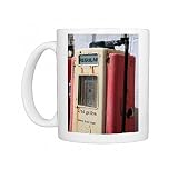 Old petrol pump, St Mawes, Cornwall Photo Mugs