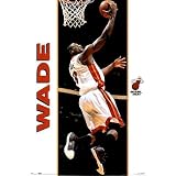 Miami Heat Dwayne Wade NBA Art Poster Print 22x34