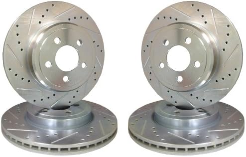 Emil Performance Emil4Ds087 Cross Drilled And Slotted Brake Rotors Chevrolet Camaro
