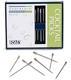 RSVP Endurance Stainless Steel Cocktail and Appetizer Pick, Set of 16