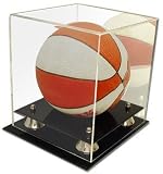 BCW Deluxe Acrylic Mini Basketball Display - With Mirror - Sports Memoriablia Display Case - Desktop Version