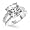 Bling Jewelry Antique Cushion Cut CZ Double Shank Engagement Ring-4