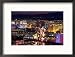 Aerial of Las Vegas Strip at Dusk, NV Collections Framed Photographic Poster Print by Stewart Cohen, 21x17