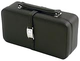 Mele & Co. Isabella Bonded Leather Jewelry Box (Metro Black)