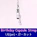 Gem Art ( ジェムアート ) アンプル 誕生石 携帯 ストラップ 1月 ガーネット