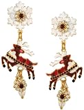 Lunch at The Ritz 2GO USA Red Nose Reindeer Earrings Posts