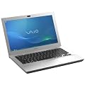 Sony Vaio SB4L1E/S 33,8 cm (13,3 Zoll) Notebook (Intel Core i3 2350M, 2,3GHz, 4GB RAM, 500GB HDD, AMD HD 6470M, DVD, Win 7 HP) silber