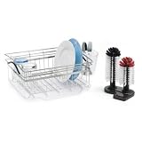 Kitchen Dish Rack Drainer Compact in Stainless - Polder #KTH-200