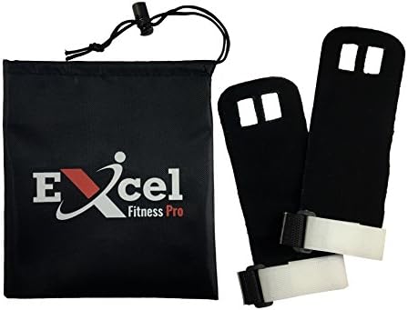 Gymnastics and CrossFit Hand Grips * Bright Colored Straps with a Textured Leather Grip * Seven Bright Colors Available * One Pair with a Nylon Bag and a 100% Money Back Guarantee! (Small/White)