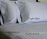 ELEGANCE Egyptian Cotton 500 Thread Count 4 - Pc Sateen Stripe Comforter Se ....