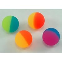 12 Two-tone Icy Super Bouncey Balls -Fun 32mm High Bounce Balls -Great Stocking Stuffers