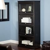 Bradshaw 4-Tier Barrister Bookcase - Black - GH13605-B