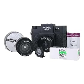 Holga Camera 120GN (120 GN) (Glass Lens / Hot Shoe) Fisheye Kit
