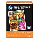 HP 203000 - Bright White Inkjet Paper, 97 Brightness, 24lb, 8-1/2 x 11, 500 ....