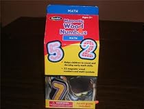 Magnetic Wood Numbers, Math with Symbols, 32 Count, Rose Art