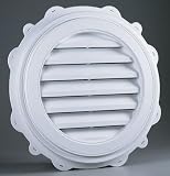 Roof Vents: BUILDERS EDGE 120032222-117 ROUND VENT 22" - WHITE