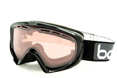 Bolle Y6 OTG Goggles, Shiny Black, Modulator Vermillion Lens
