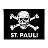 St. Pauli Aufkleber schwarz