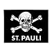 Sports : St. Pauli Aufkleber schwarz