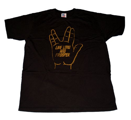 TS183 Star Trek Live Long and Prosper Junk Food T-Shirt