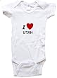 I LOVE UTAH - UTAH BABY - State-series - White, Blue or Pink Onesie / Baby T-shirt