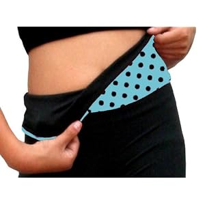 Buy Chloe Noel P01 Turquoise w  Black Dots Skate Pants with Foldover Waist - Adult Extra Small