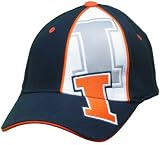 Men`s University of Illinois Shadow Logo Flex-Fit Cap