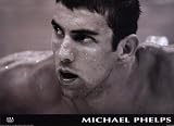 Michael Phelps - Black and White Portrait Poster (18.00 x 13.00)