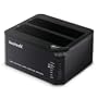 Inateck FDU3C-2 USB 3.0 2 bay hard drive docking station para 2,5 "y 3,5" SATA disco duro (SATA I / II / III) ,Apoye la operaci&oacute;n independiente y la clonaci&oacute;n por computadora