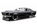 Ford Mustang GT Pro Rodz (1967) in Black (1:24 scale) Diecast Model Car
