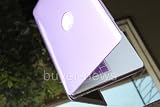 PURPLE METALLIC Crystal Hard Case for Macbook AIR 13 with the frosted soft-touch silicone keyboard cover and mini nano stapler