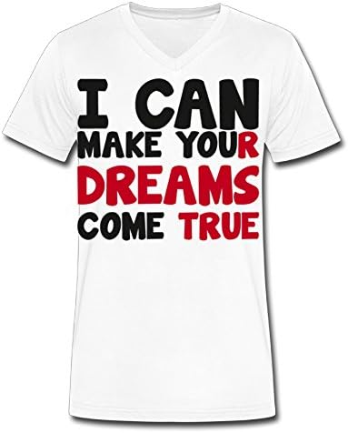 Dream Come Ture V-neck MEN Morden Teeshirt Men's Fashion