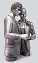 GAY WEDDING/MARRIAGE SCULPTURE in PEWTER FINISH