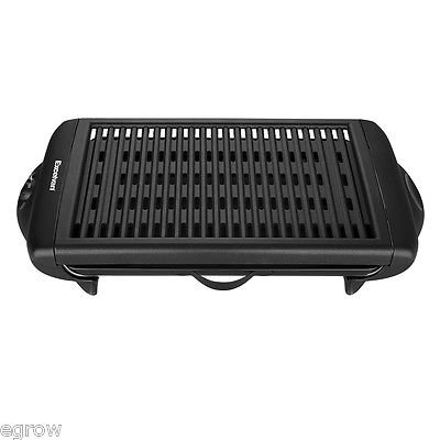 Electric Indoor Grill Portable Smokeless Kitchen Non Stick Cooking BBQ Griddle