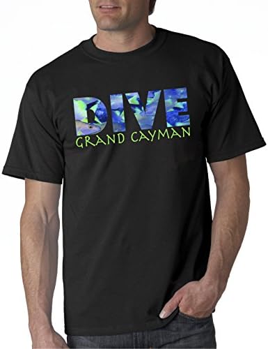 Life is Balance Men's Short Sleeve DIVE Grand Cayman T-shirt Size X-Large Black