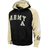 NCAA Army Black Knights Black-Gold Playmaker Full Zip Hoodie Sweatshirt