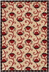 2' x 3' Hand-tufted Contemporary Rug New Zealand Wool