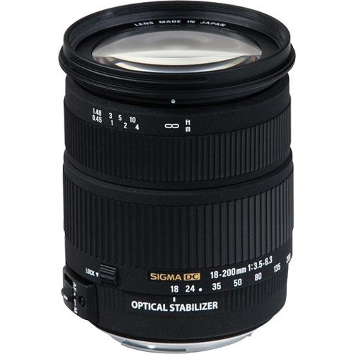 Sigma 18-200mm f/3.5-6.3 DC AF OS (Optical Stabilizer) Zoom Lens for Canon…