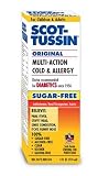 Scot-Tussin Sugar-Free Original Multi-Action Cold and Allergy Relief Liquid, 4-Ounce Bottles (Pack of 4)