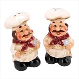 GOURMET CHEF SHAKER SET SALT AND PEPPER KITCHEN HOLDER