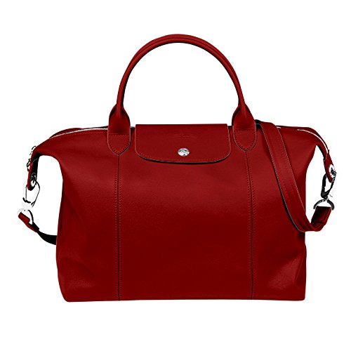ロンシャン LONGCHAMP LE PLIAGE CUIR ル・プリアージュ キュイール トートバッグ 2WAY ショルダー 1515 737 045 ＣＨＥＲＲＹ（レッド） [並行輸入品] 画像